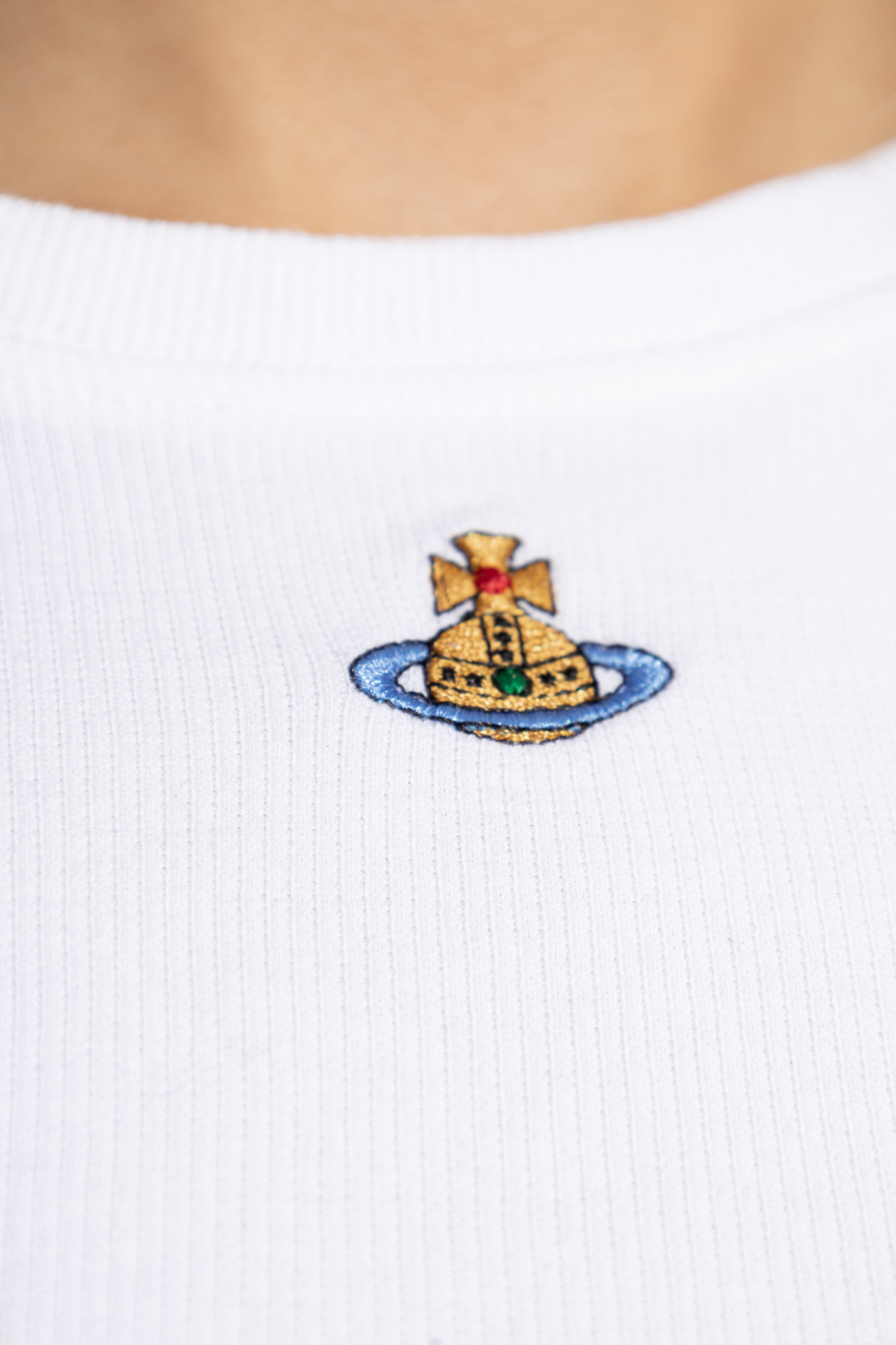 Vivienne Westwood Ribbed t-shirt with logo | Women's | Vitkac